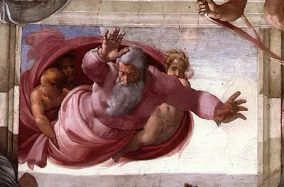 Separation of the Earth from the Waters Michelangelo